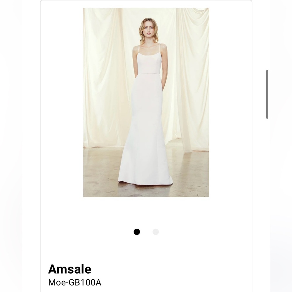 Amsale “Moe” bridesmaids dress in color Ballet